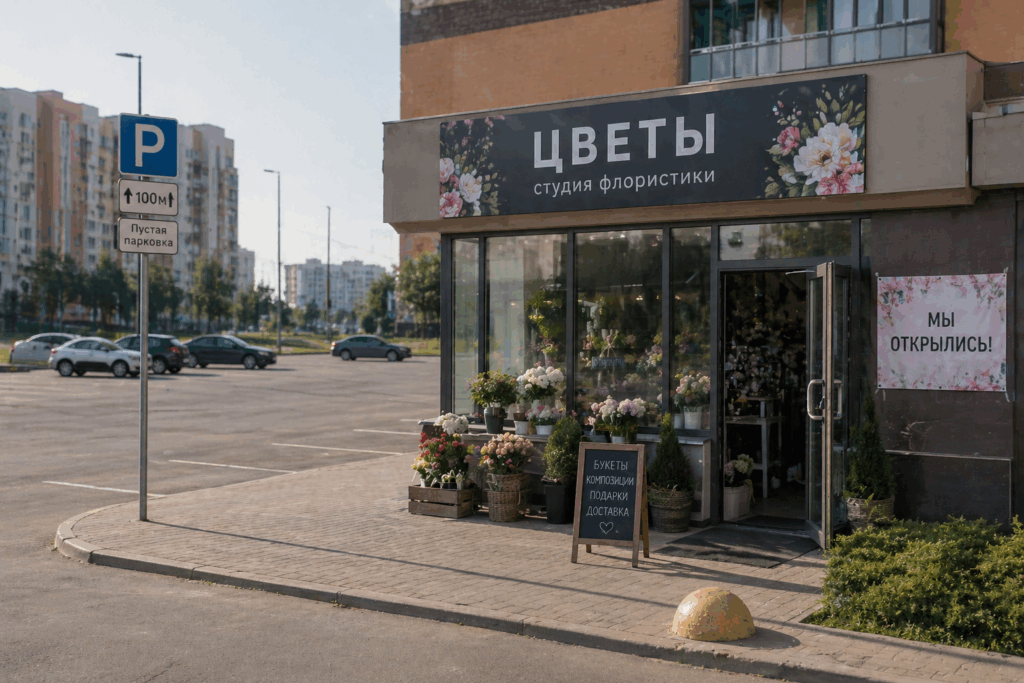 Где нельзя открывать цветочный магазин: неудачные локации 
