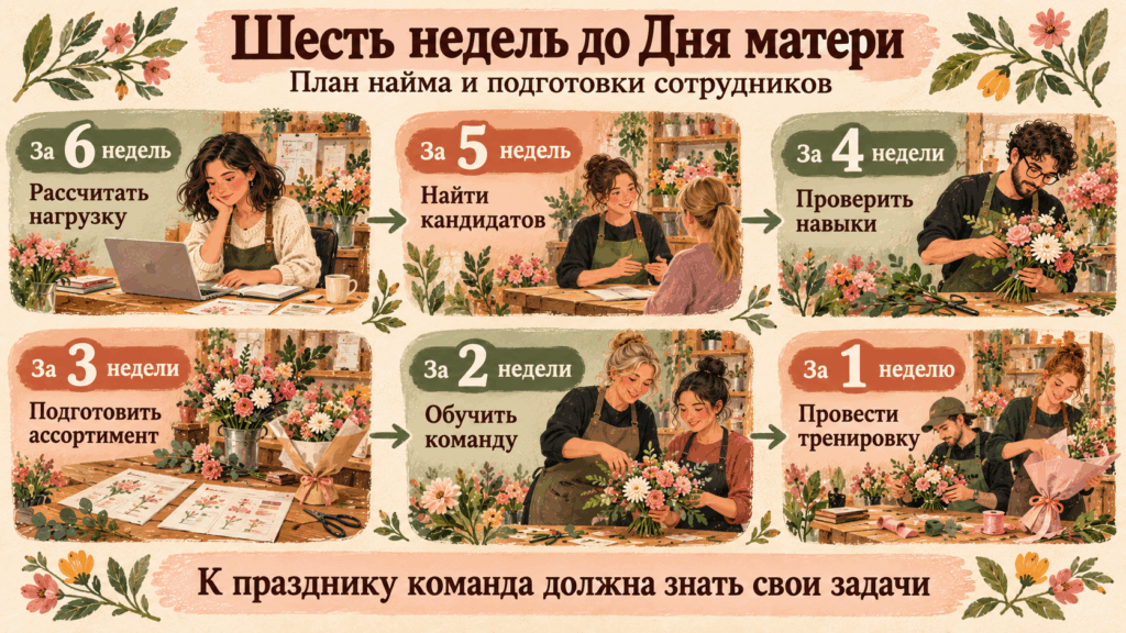 План подготовки к празднику по методу Посифлора для снижения списаний